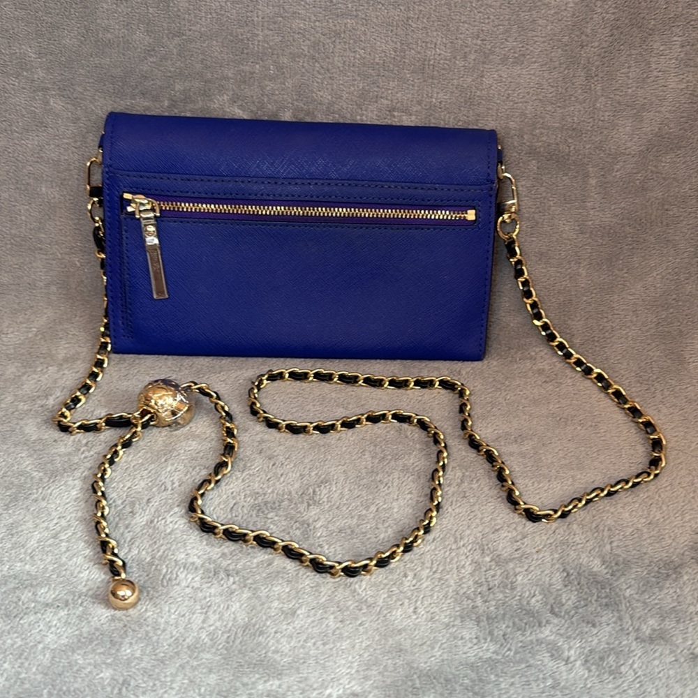 ♠️KATE SPADE♠️Nightlife Blue Cameron St Stormie Crossbody w/Unbranded Chain/EUC - Picture 6 of 13